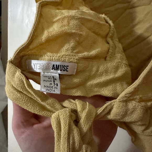 AMUSE SOCIETY Go West Pale Yellow Ruffled Backless Crop
Top - Picture 7 of 7